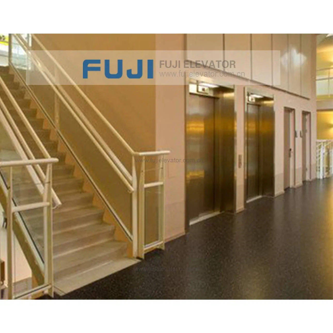 FUJI Commercial Building Elevator for Small Machine Room