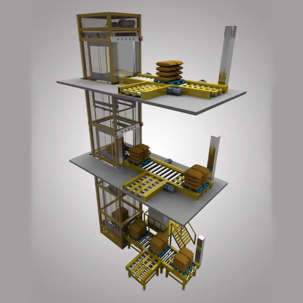Customizable 5-Ton, 10-Ton 15-Ton Industrial Warehouse Cargo Lifts, Rail-Mounted Electro-Hydraulic Freight Elevators for Warehouses and Factories
