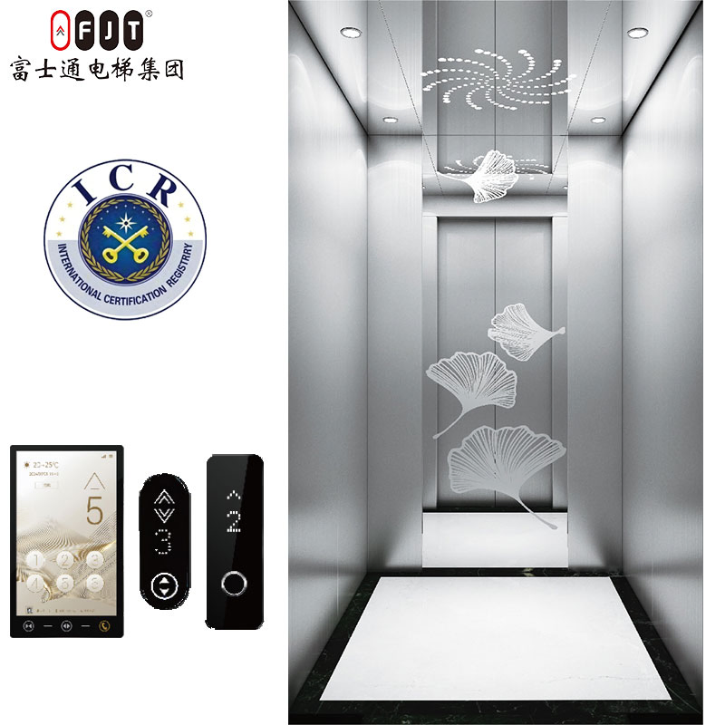 Fujithrough Traction Type Villa Lift for 4 Floor Luxury Building