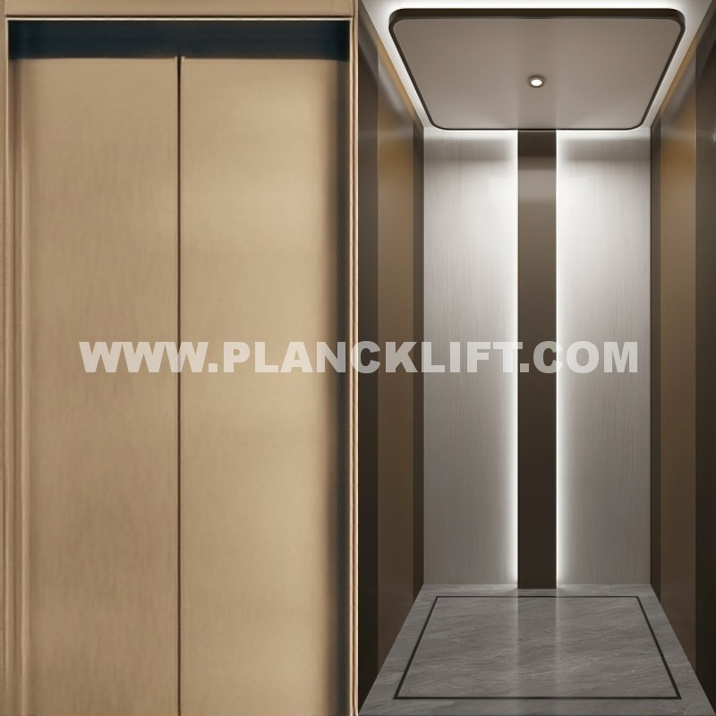 Traction Drive Home Lift: Energy-Saving Mrl Design, 400kg Capacity, 0.4m/S, for 2-4 Story Villa