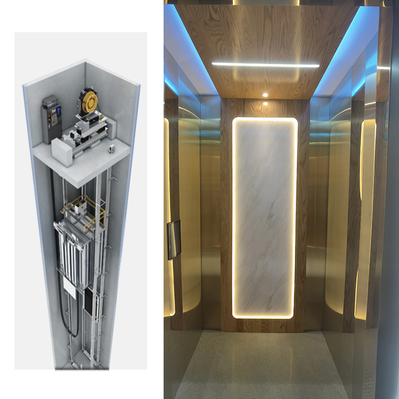 High Quality Home Elevators Mr Traction Machine Villa Passenger Residential Lift