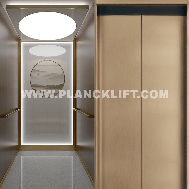 Traction Drive Home Lift: Energy-Saving Mrl Design, 400kg Capacity, 0.4m/S, for 2-4 Story Villa