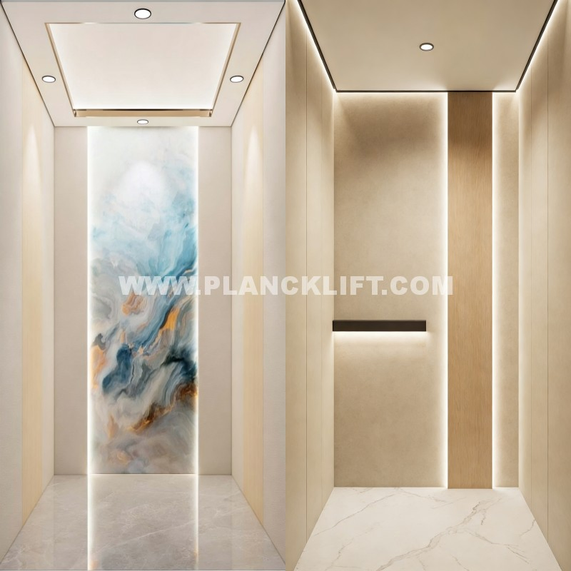 High-End Villa Lift with Gearless Traction for Contemporary Homes