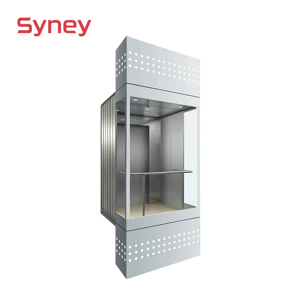 China Hot Sell Small Machine Room Panaramic Glass Lift Elevator