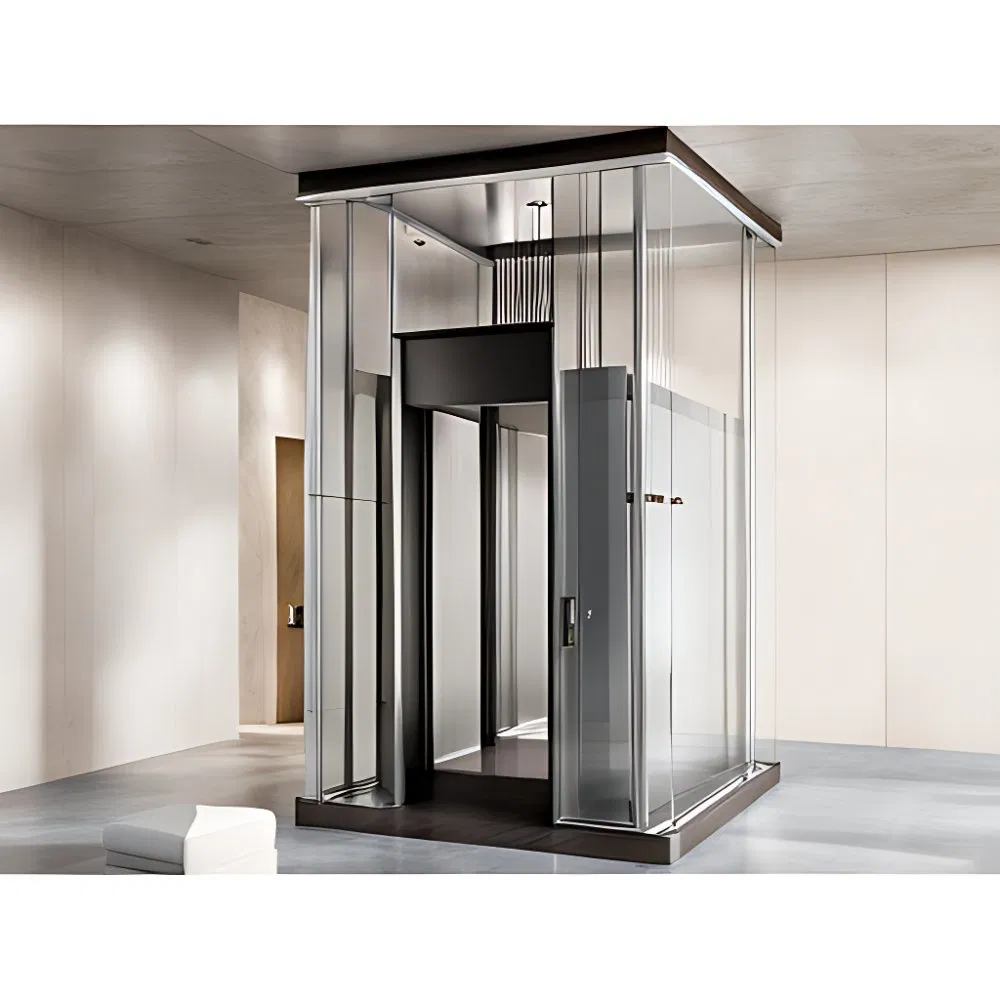 Small Shaftless Residential Elevators House Villa Lift Passenger Home Elevator Quiet Operation