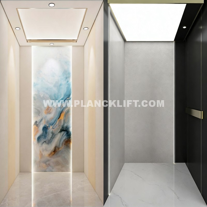 High-End Villa Lift with Gearless Traction for Contemporary Homes