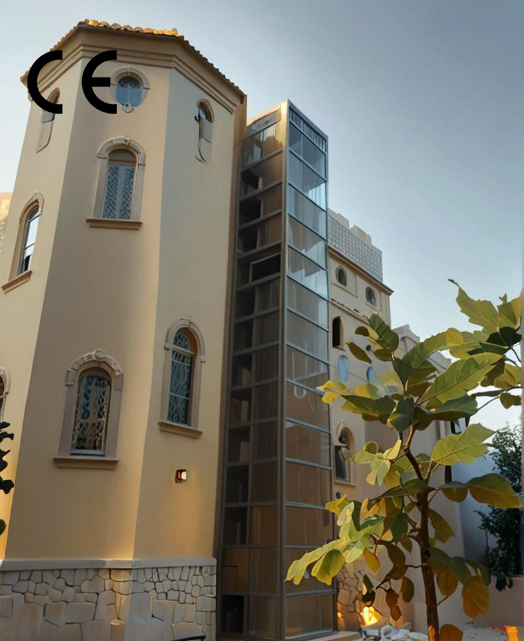 Cm Service Hydraulic Drive Residential Elevator Outdoor Home Elevator