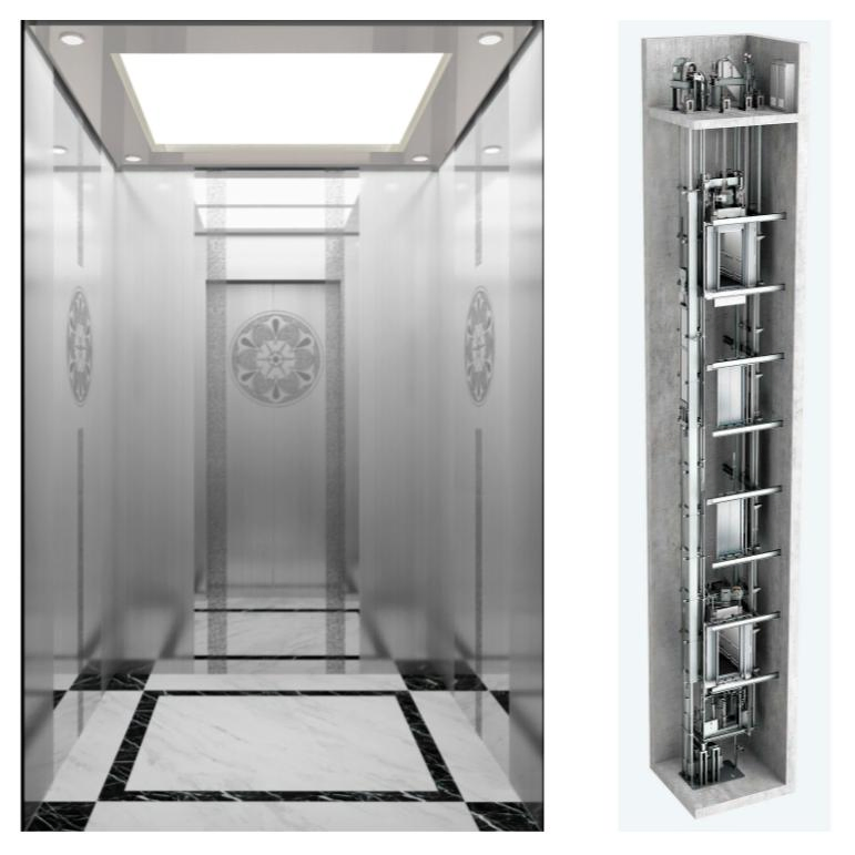 Machine Roomless Residential Traction Lift Passenger Elevator for Apartments/Hotel/Resorts
