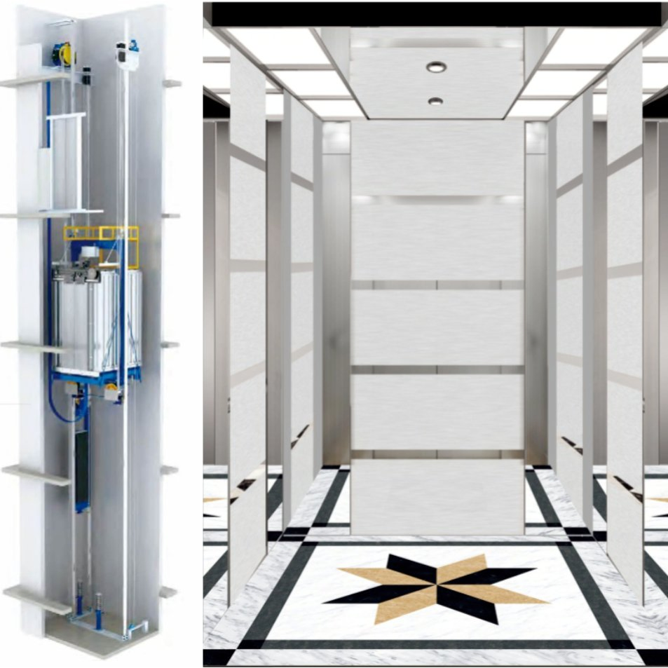 Low to MID-Rise Domestic Traction Lifts Passenger Elevator with/Without Small Machine Room