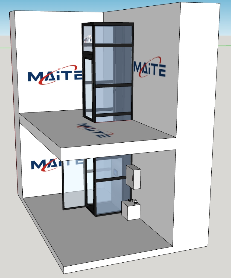 Home Outdoor Passenger Hotel Modern Warehouse Elevator Lift 3-Meter Stair Industrial Elevator