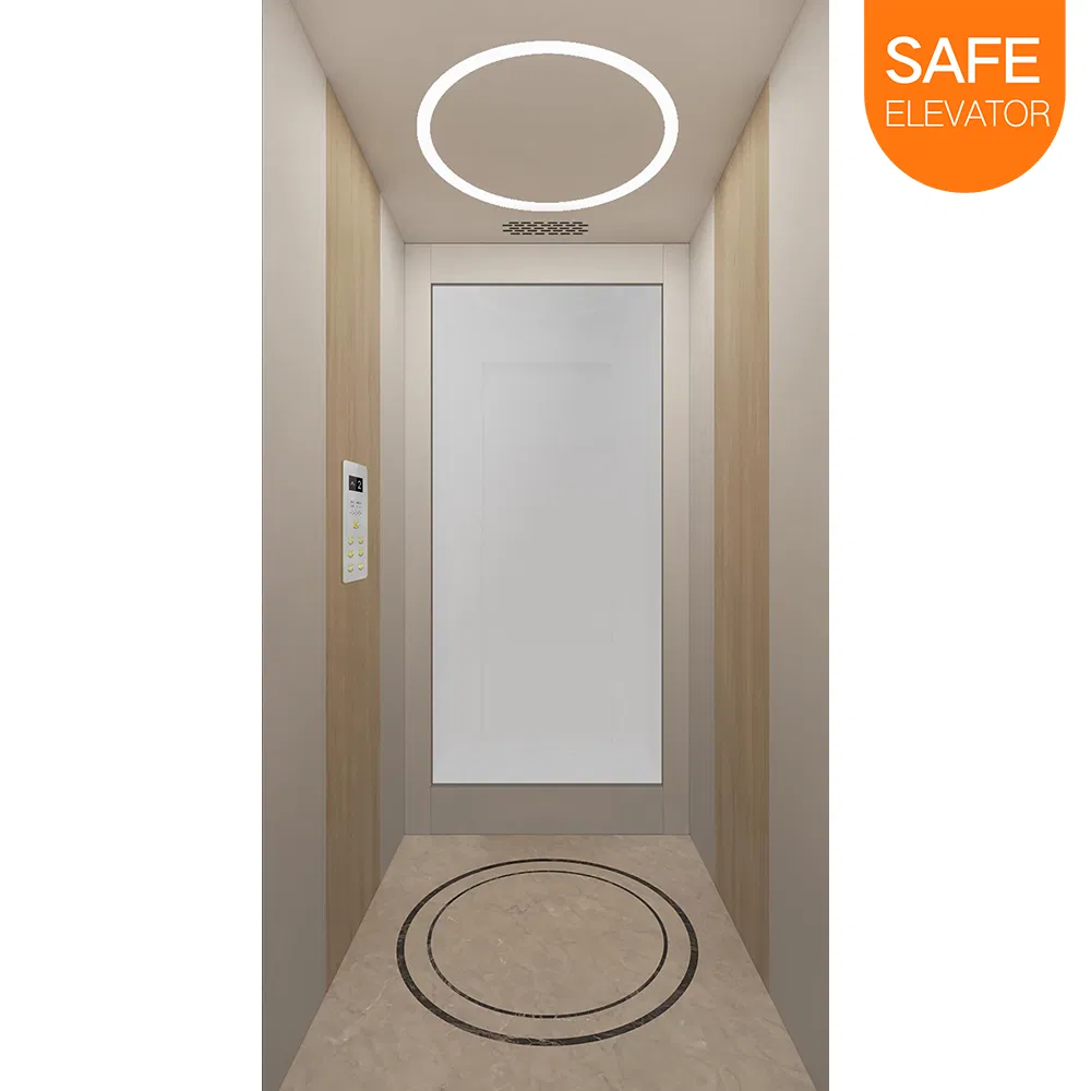 Gearless Machine Roomless 8 Passenger Elevator Residential Elevator