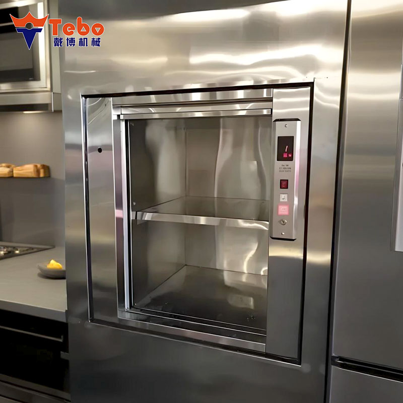 Quiet Dumbwaiter for Efficient and Safe Delivery of Dishes in Multi-Floor Spaces