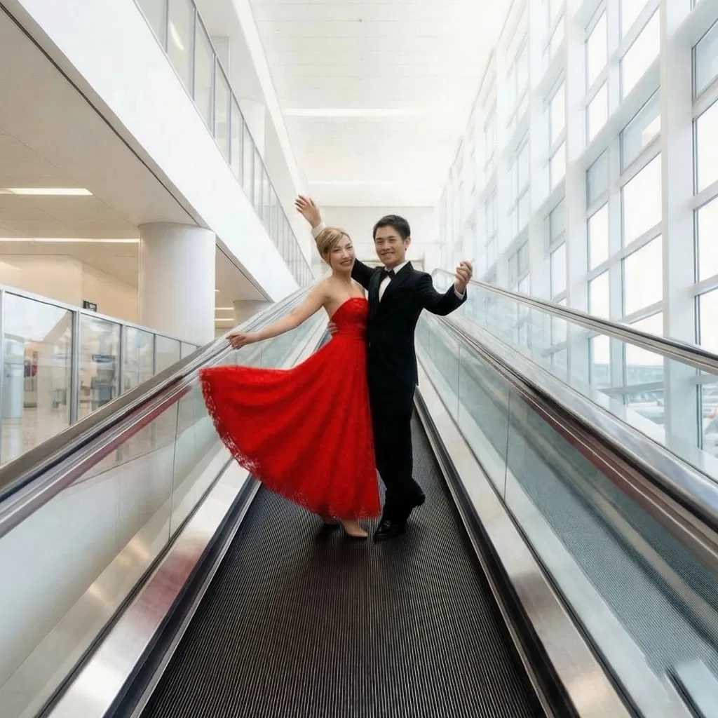 12° 1000mm Step Width Moving Walkway for Supermarket