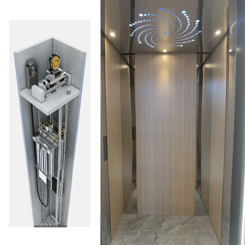 High Quality Home Elevators Mr Traction Machine Villa Passenger Residential Lift