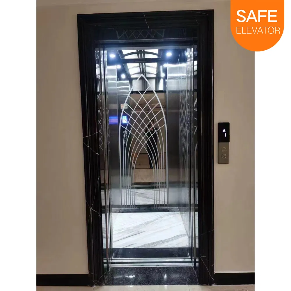 Passenger Lift Machine Roomless High Speed Vvvf Cheap Commercial Elevator