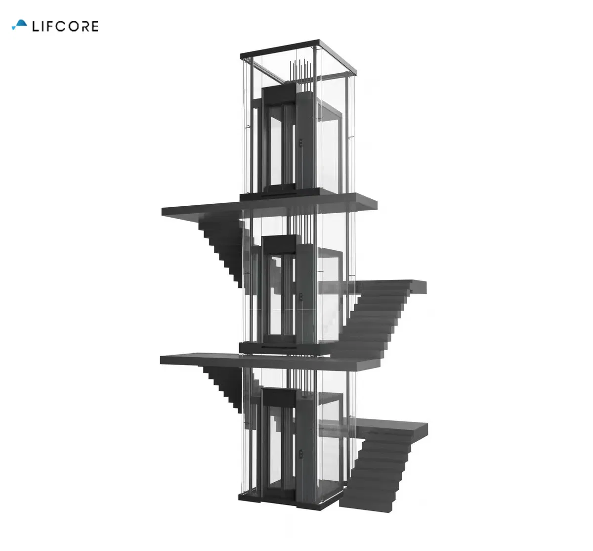 2-3 Floor Lifcore 0.3m/S Affordable Hydraulic Lift Custom Elevators for Homes
