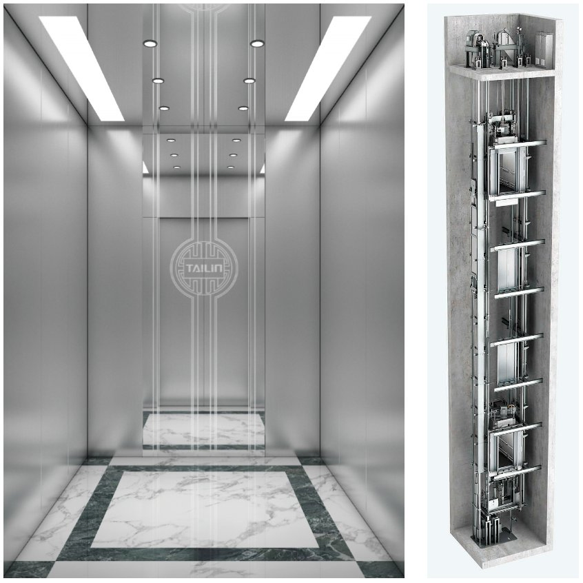 Machine Roomless Residential Traction Lift Passenger Elevator for Apartments/Hotel/Resorts