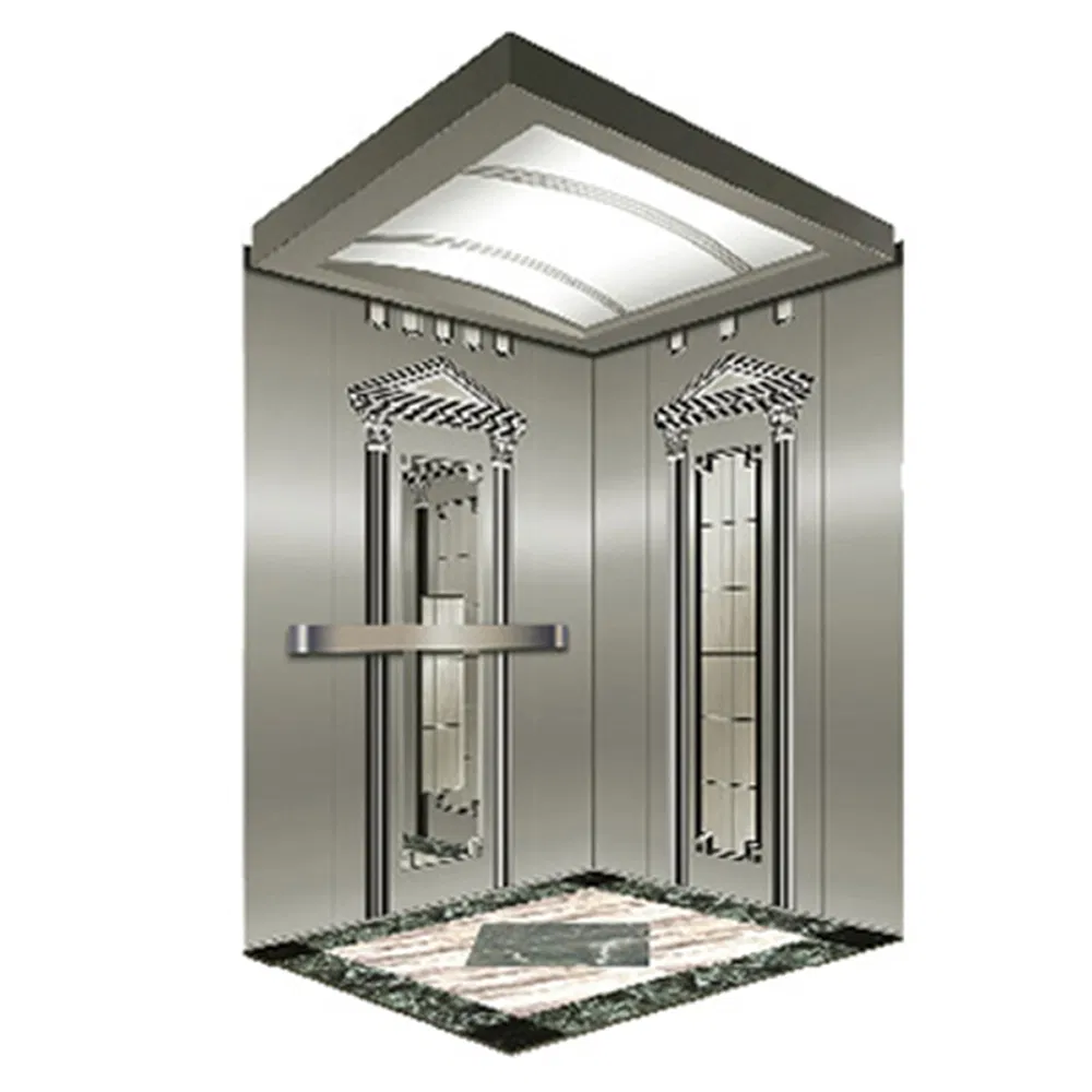 Shock-Resistant Energy Saving Hqa-255 Popular Design Passenger Elevator for Hospitals