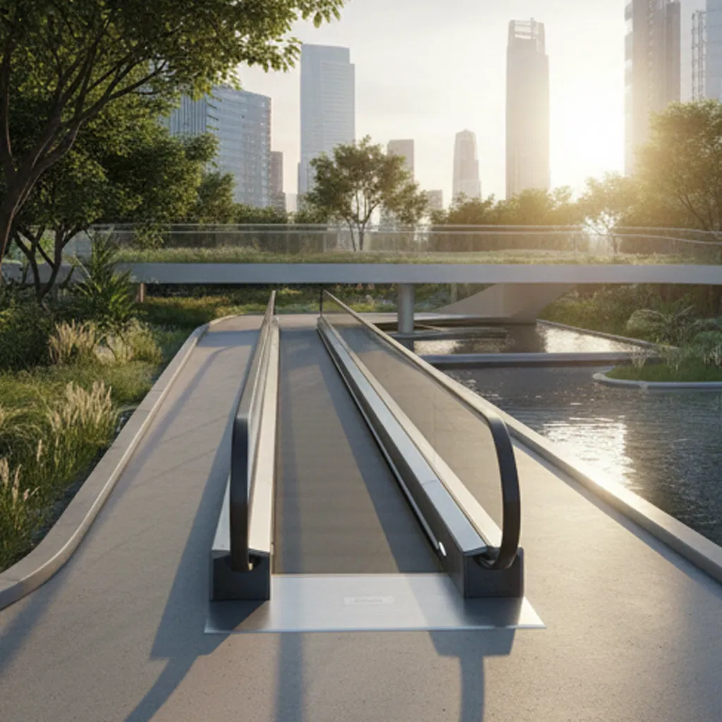 Fujithrough Office Building Moving Walkway