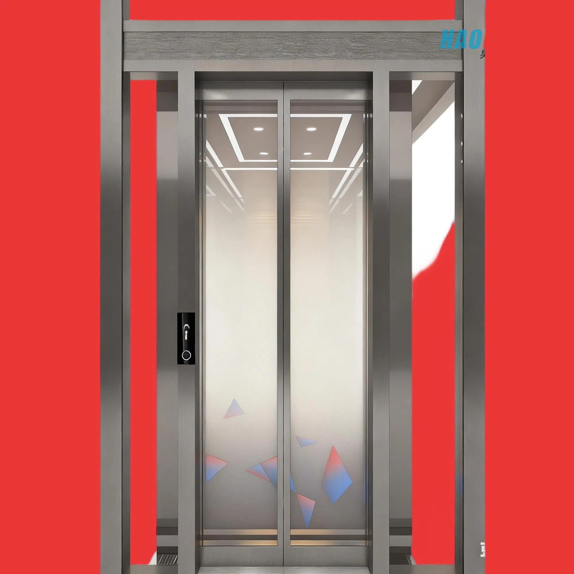 Traction Elevator Space Saving Home Lift Villa 2-6 Floors Stable &amp; Safe
