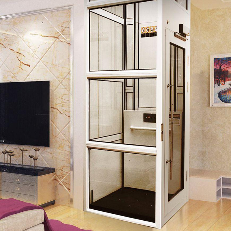 Small Machine Room Passenger Elevator Safety Standard Durable Practical Home Elevator