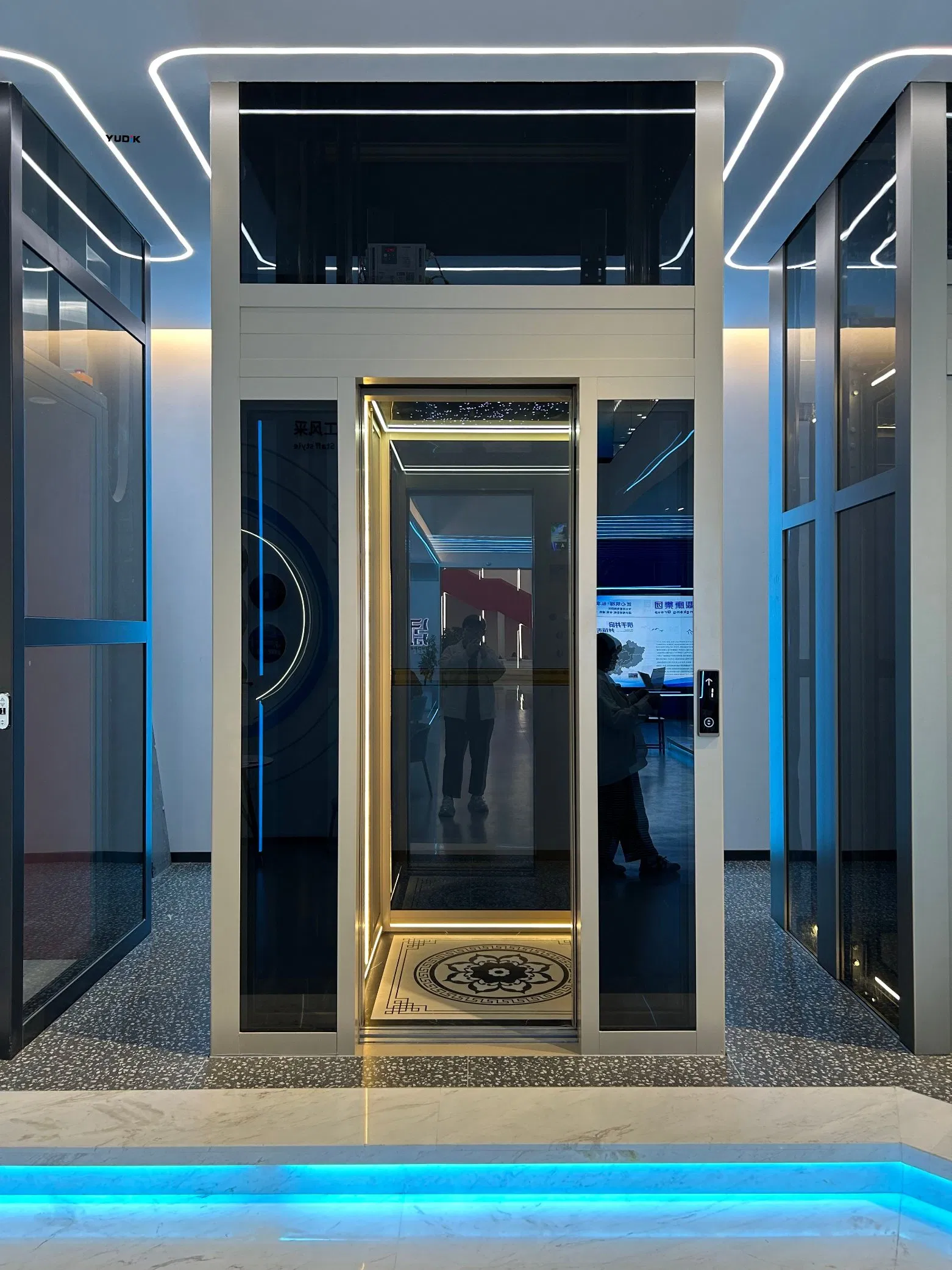 Compact Traction Home Lift for Narrow Villa Space Installation