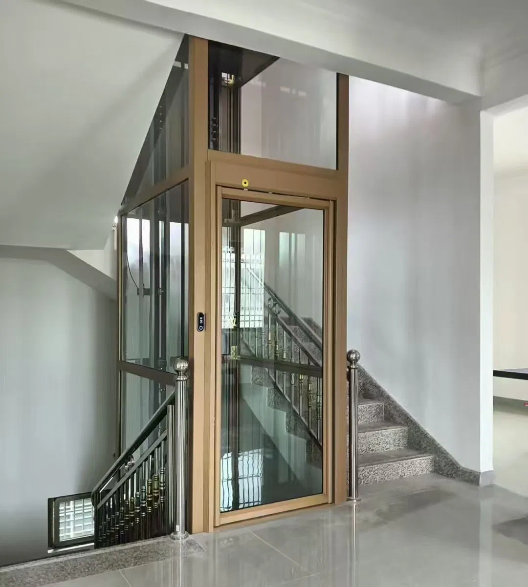 Home Indoor Passenger Best Selling Modern Glass Stretcher Factory Home Elevator Lift Commercial Elevator