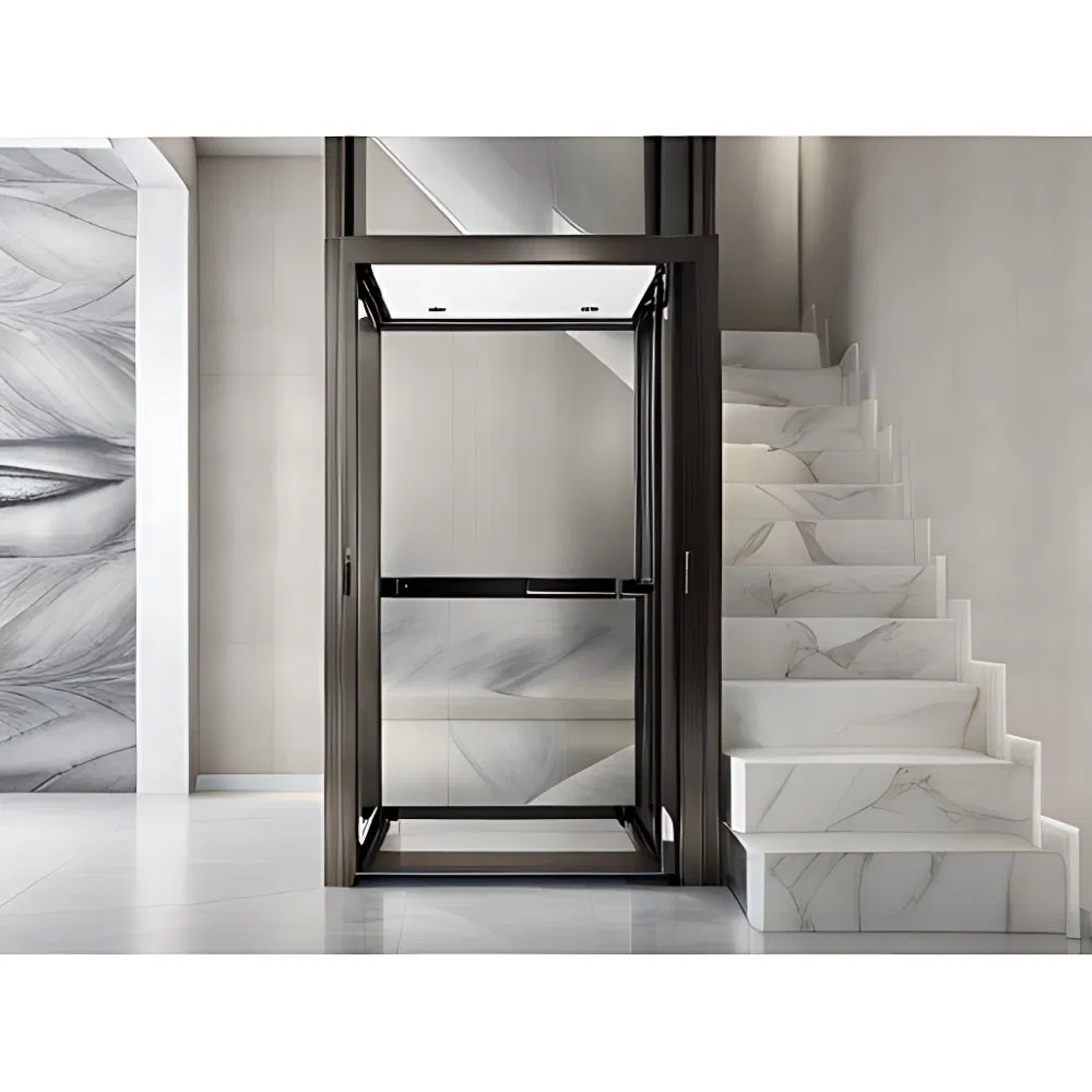 Small Shaftless Residential Elevators House Villa Lift Passenger Home Elevator Quiet Operation