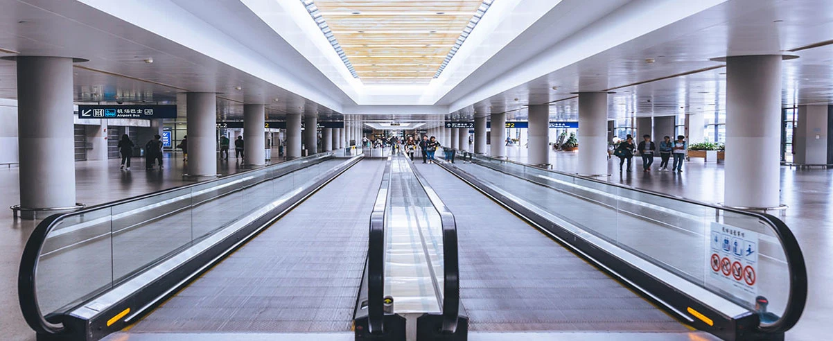 Joyive Indoor 10 Degree Moving Walkway for Public Transportation