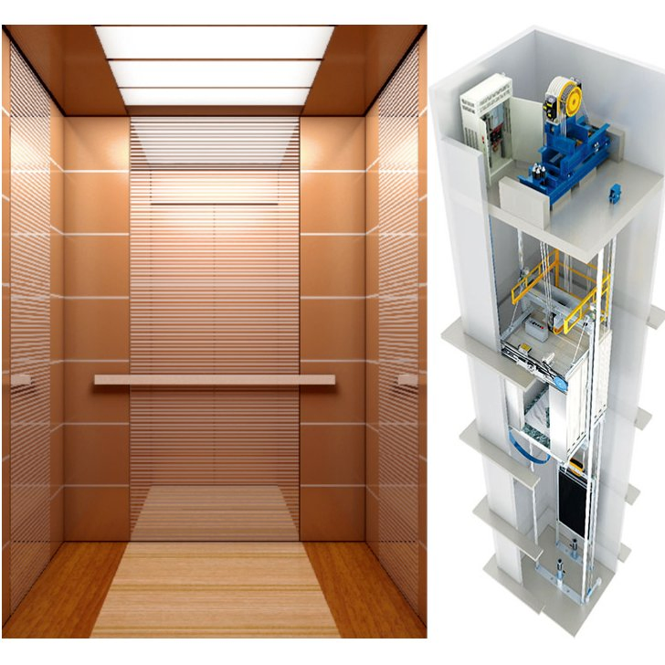 Low to MID-Rise Domestic Traction Lifts Passenger Elevator with/Without Small Machine Room