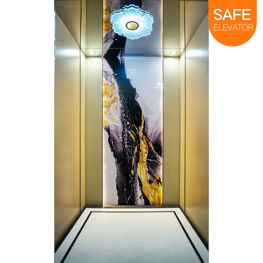 Passenger Lift Machine Roomless High Speed Vvvf Cheap Commercial Elevator