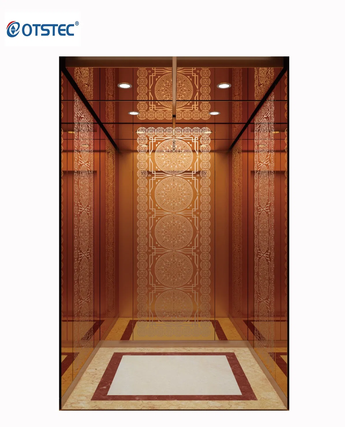 Otstec Villa Elevator Passenger Elevator Luxury Home Lift with Belt Traction