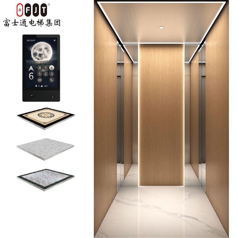 Fujithrough Energy-Saving Traction Type Lightweight Vvvf Villa Lift for Luxury Villa