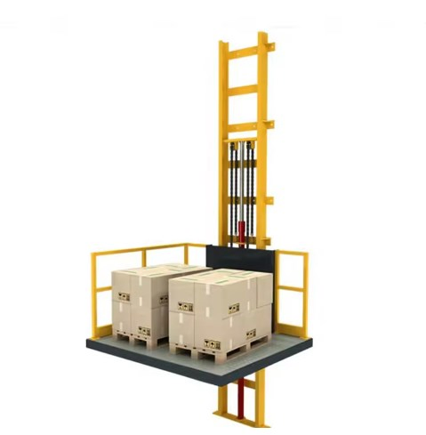 Warehouse Wall Mounted Goods Lift Guide Rail Hydraulic Small Cargo Lift Platform Freight Elevator Cargo Elevator