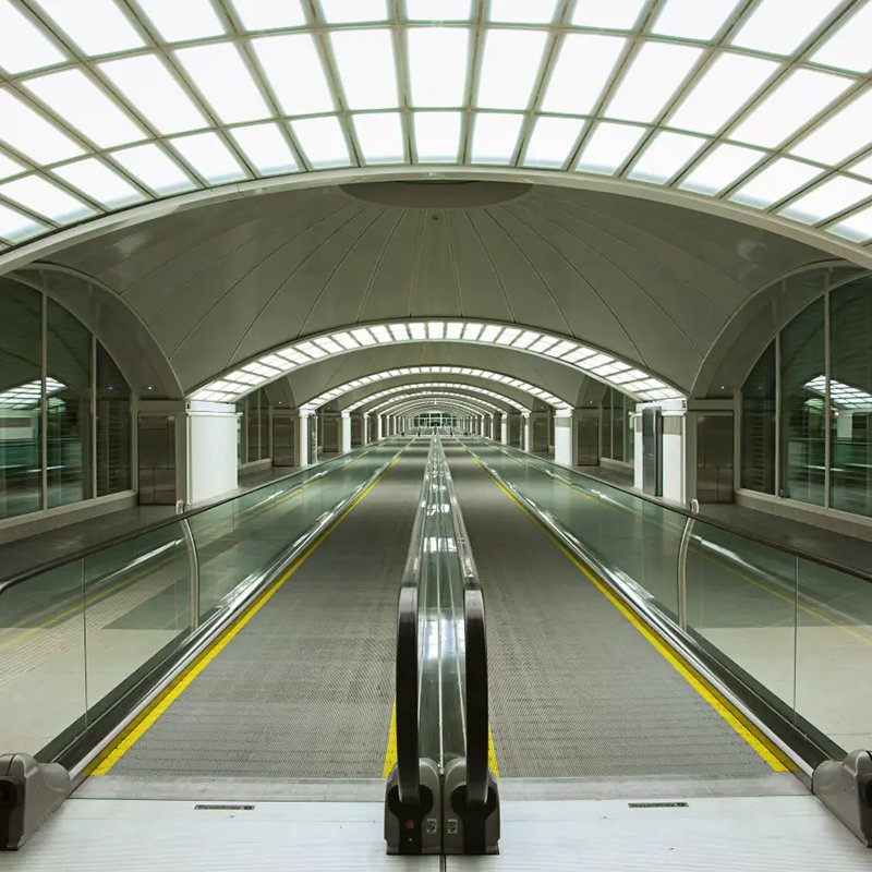 Corrosion-Resistant Moving Walkway for Outdoor Use