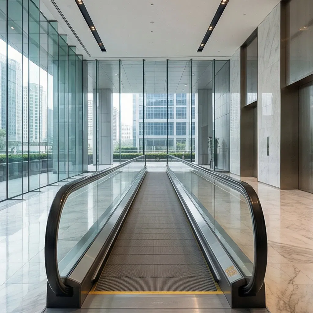12° 1000mm Step Width Moving Walkway for Supermarket