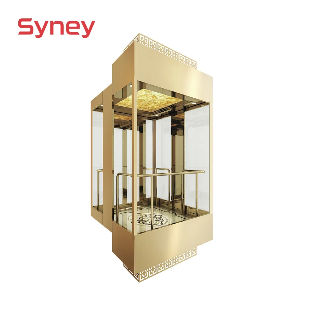 China Hot Sell Small Machine Room Panaramic Glass Lift Elevator
