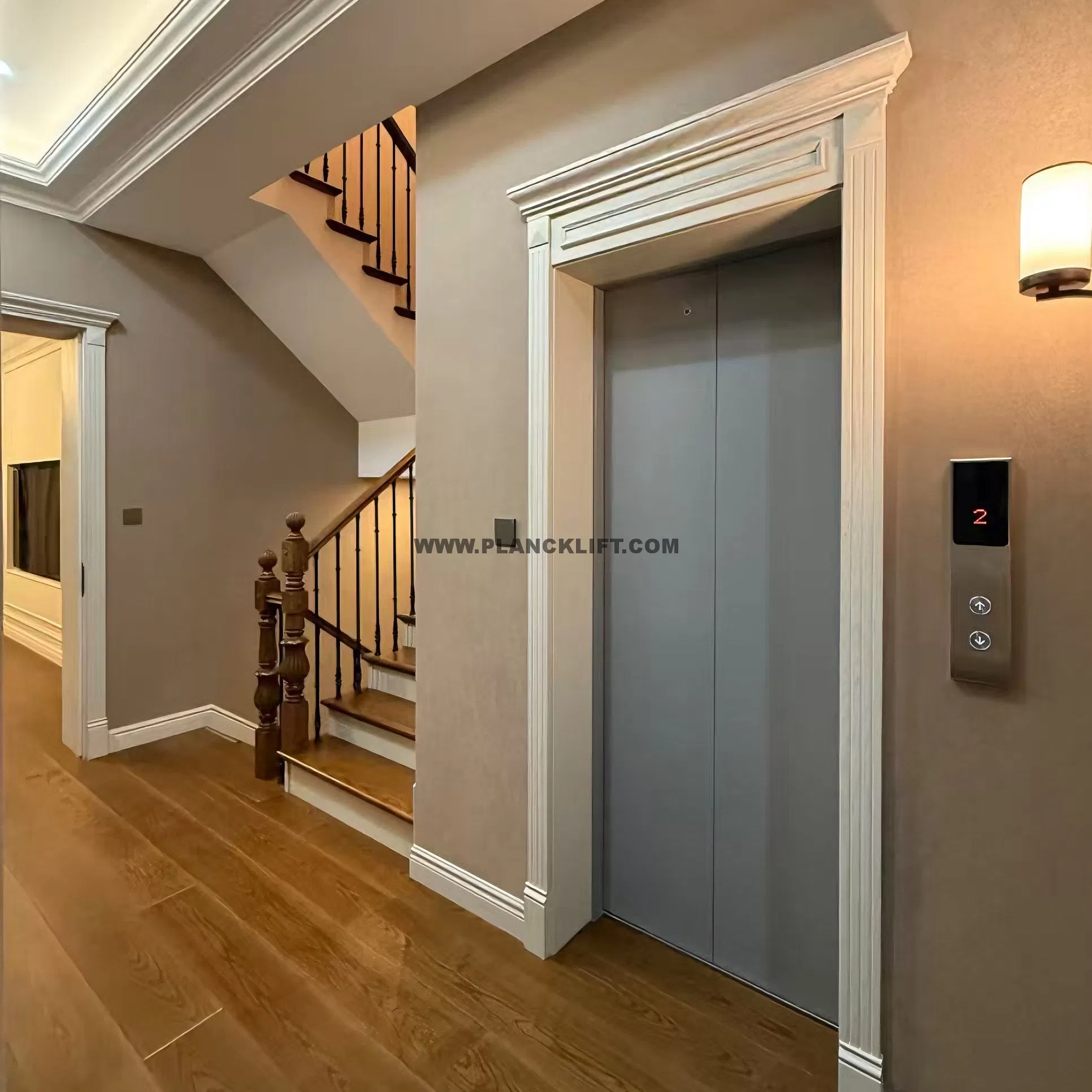 Modern Villas Lift Featuring Gearless Traction for Enhanced Comfort