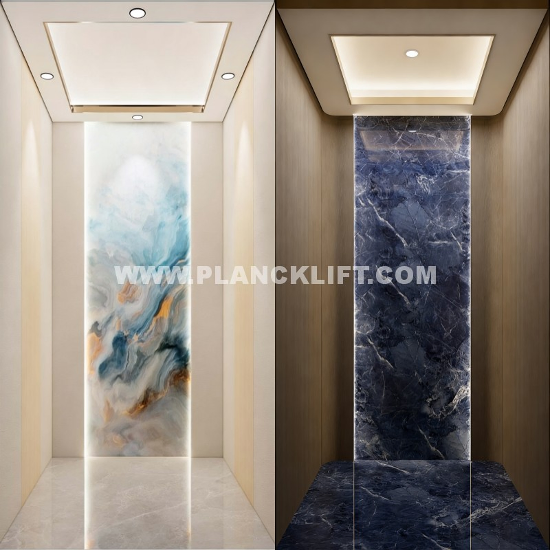 High-End Villa Lift with Gearless Traction for Contemporary Homes