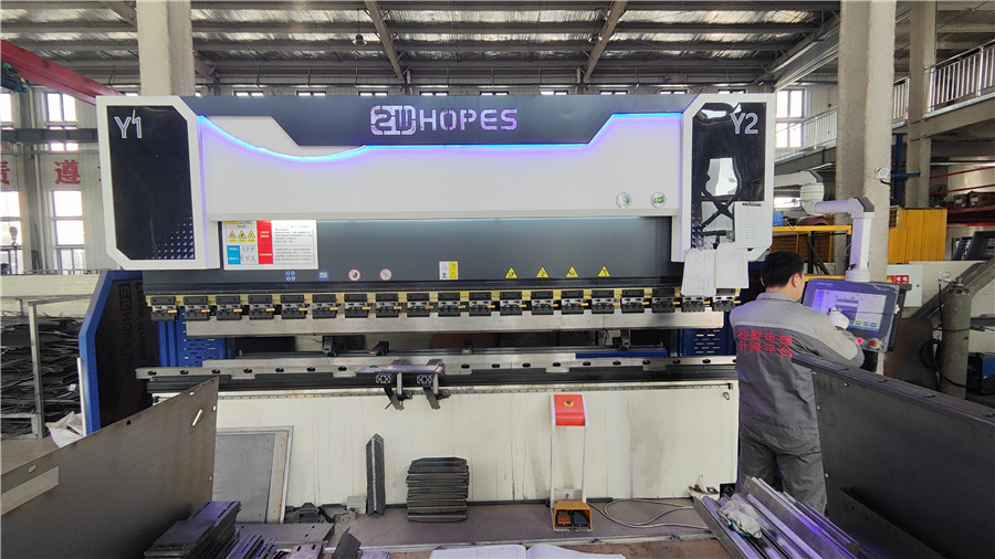 Metal bending process forming elevator cabin and structural steel components