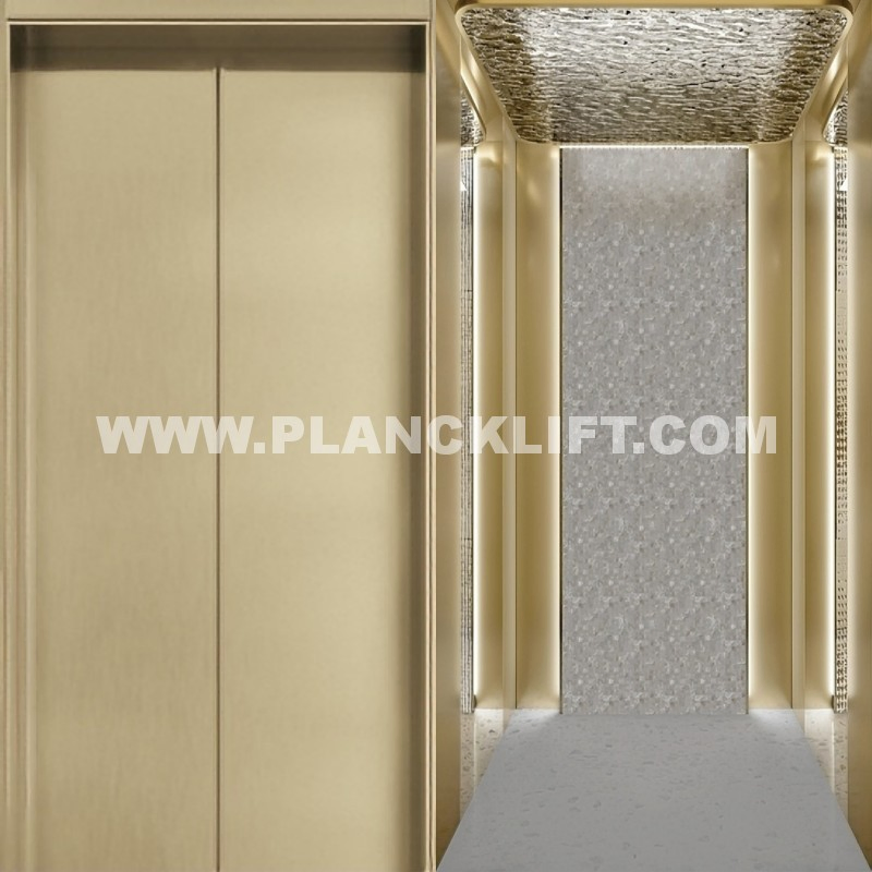 Traction Drive Home Lift: Energy-Saving Mrl Design, 400kg Capacity, 0.4m/S, for 2-4 Story Villa