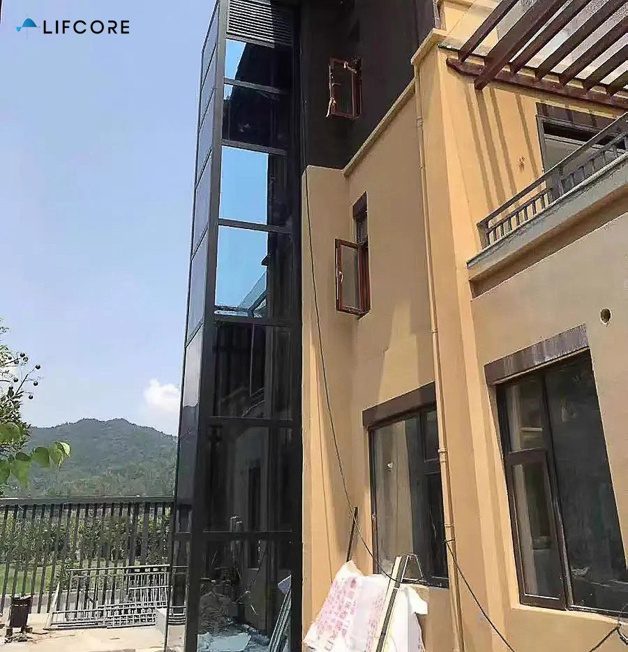 Small Outdoor Indoor Home Elevator Personal Hydraulic Residential Lift for Home