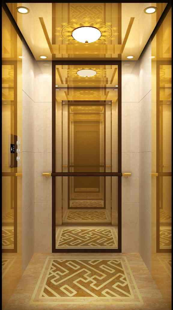 1000kg 1.75m/S Machine Roomless Passenger Elevator