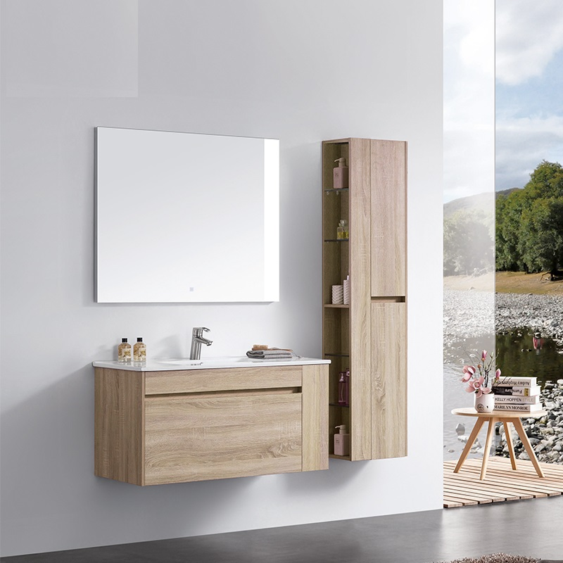Pinghu Eongshuo Home Manufacturing Co., Ltd Hot Selling Plywood Bathroom Cabinet Vanity Wash Basin of Modern Furniture
