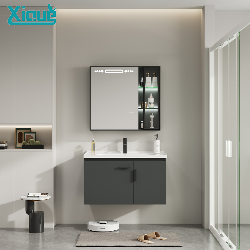 Factory Directly Sell Modern Corner Classical Bathroom Cabinet Furniture with Mirror Cabinet
