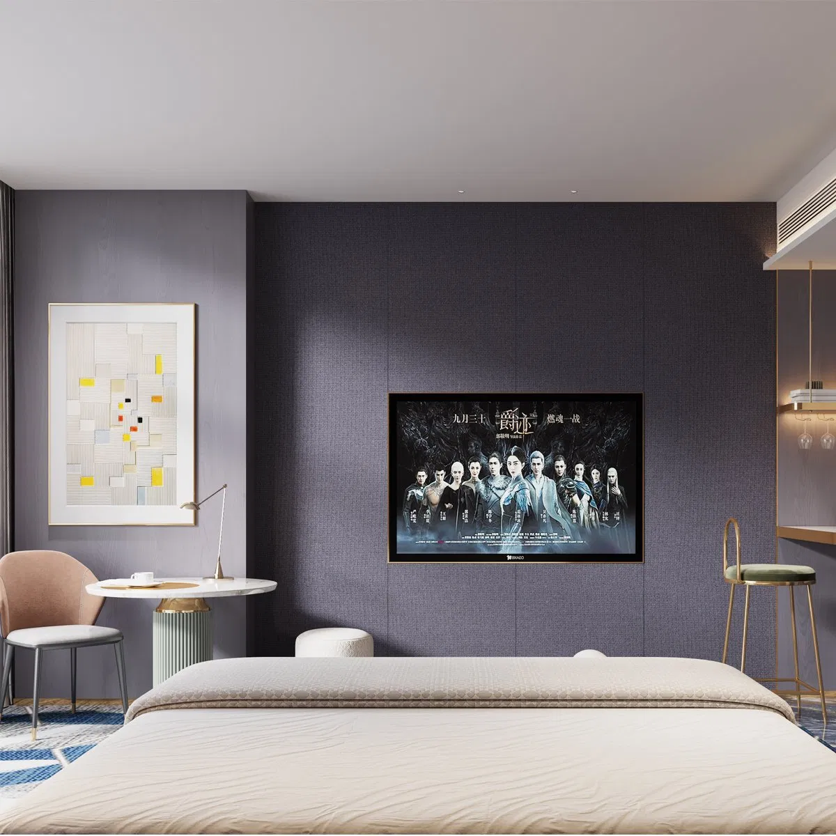 Foshan Custom Factory Commercial Wooden Modern Hospitality Furnishing Luxury Hotel Bedroom Room Furniture