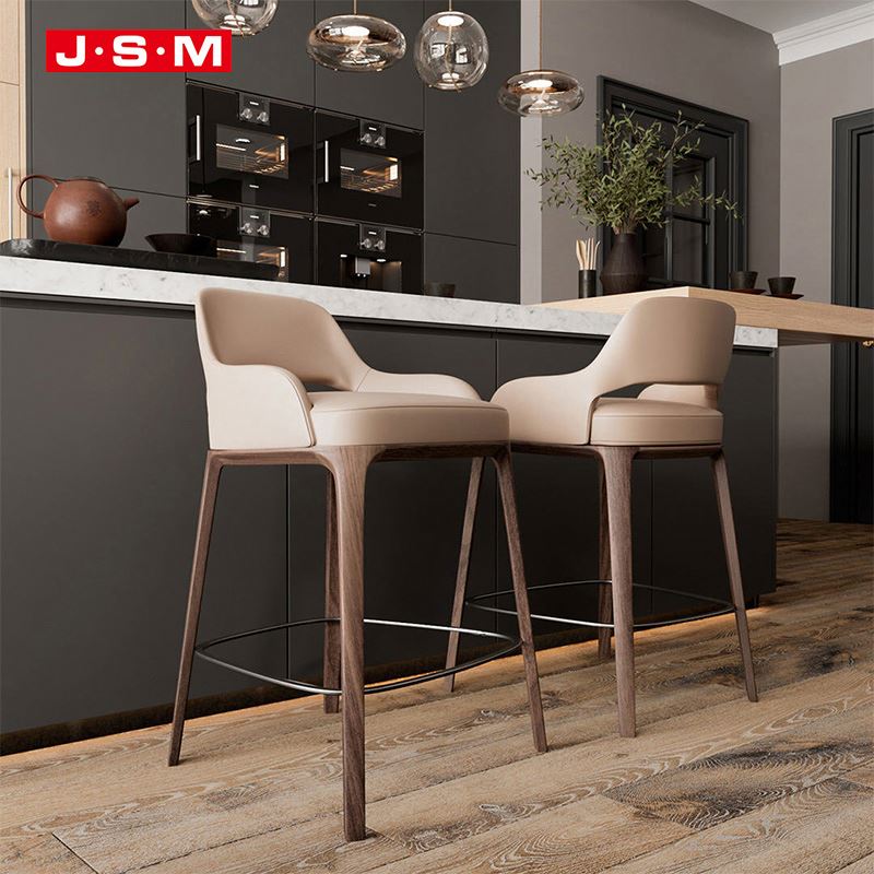 Modern Hotels Furniture Gamer Wooden Velvet Home Singer Snack Chair Bar Stool