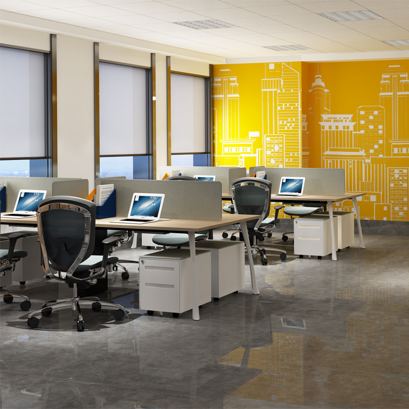 Contemporary Office Workstations Staff Tables 2 4 6 Person Office Desk Furniture