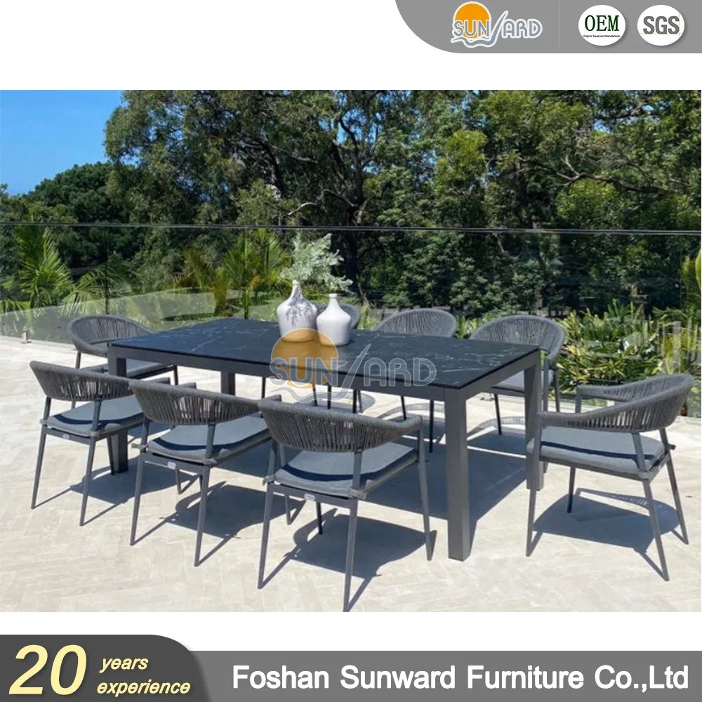 Customized Home Hotel Garden Cafe Modern Patio Restaurant Chair and Table Set Outdoor Dining Furniture