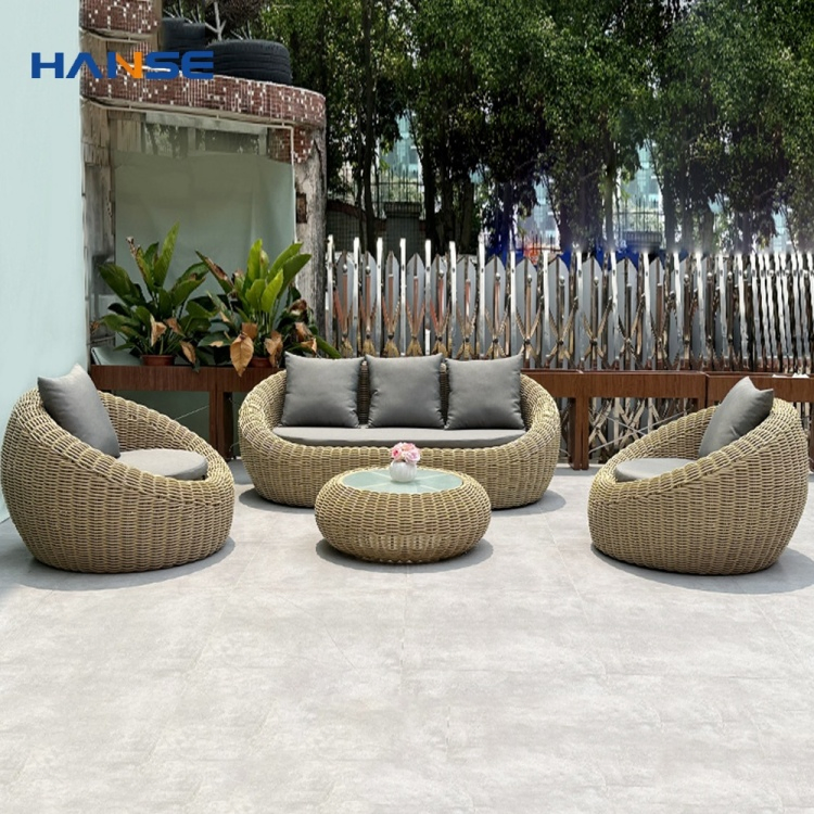 Hotel Home Resort Patio Garden Outdoor Furniture Rattan Wicker Leisure Sofa Set